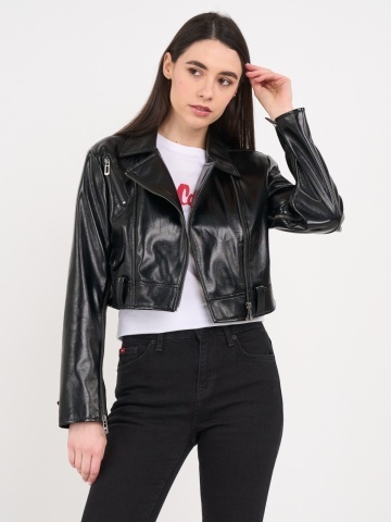 Lee Cooper - Jacheta dama de piele ecologica cu detalii