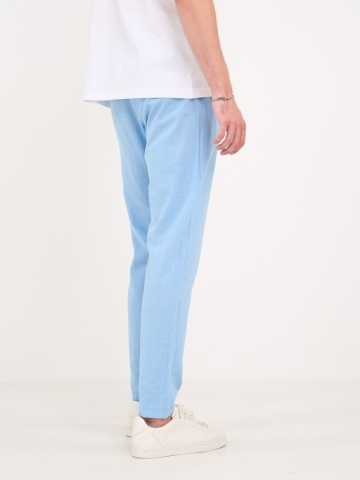 Lee Cooper - Pantaloni lungi barbat de culoare uniforma cu snur - Img 2
