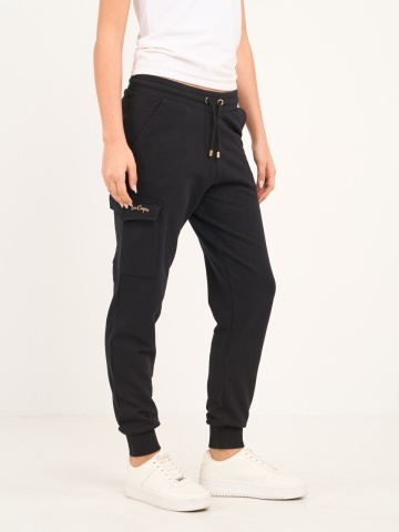 Lee Cooper - Pantaloni sport dama cu buzunare si logo aplicat
