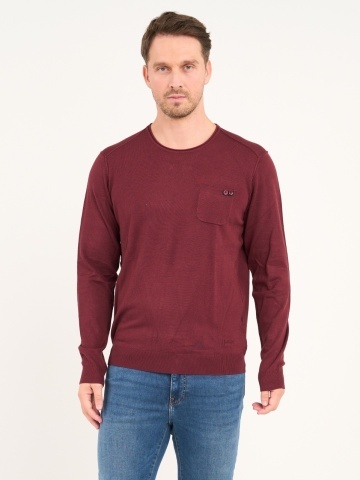 Lee Cooper - Pulover barbat cu maneca lunga si detalii