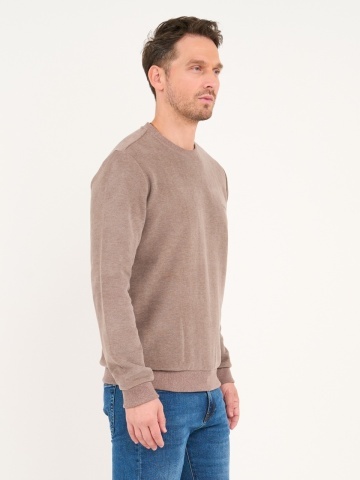 Lee Cooper - Pulover barbat de culoare uniforma cu detalii logo - Img 6