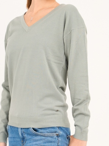 Lee Cooper - Pulover dama cu maneca lunga de culoare uniforma - Img 2
