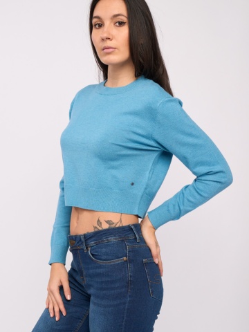 Lee Cooper - Pulover dama maneca lunga culoare uniforma - Img 2