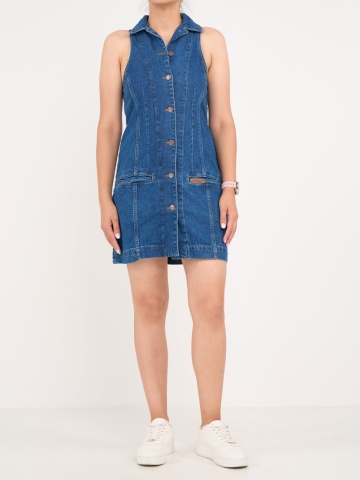 Lee Cooper - Rochie dama denim cu nasturi