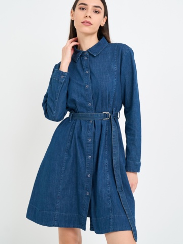 Lee Cooper - Rochie dama din denim cu buzunare - Img 2