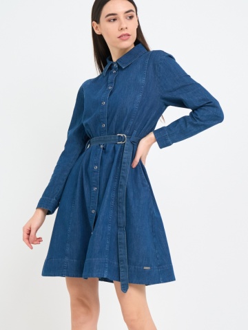 Lee Cooper - Rochie dama din denim cu buzunare