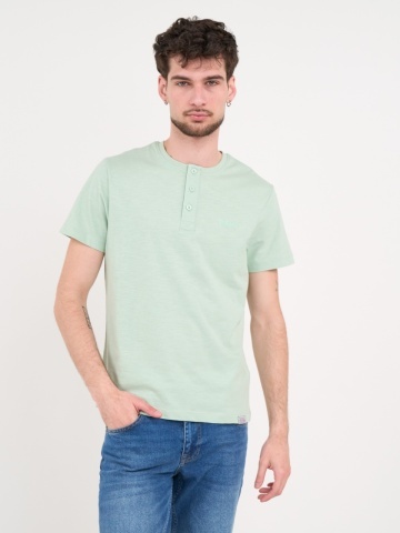 Lee Cooper - Tricou barbat cu detalii si nasturi
