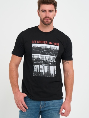 Lee Cooper - Tricou barbat cu imprimeu logo