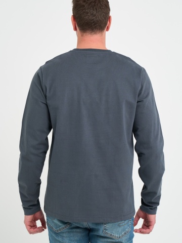 Lee Cooper - Tricou barbat cu maneca lunga cu logo aplicat - Img 2