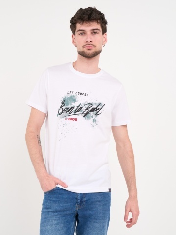 Lee Cooper - Tricou barbat cu maneca scurta si imprimeu