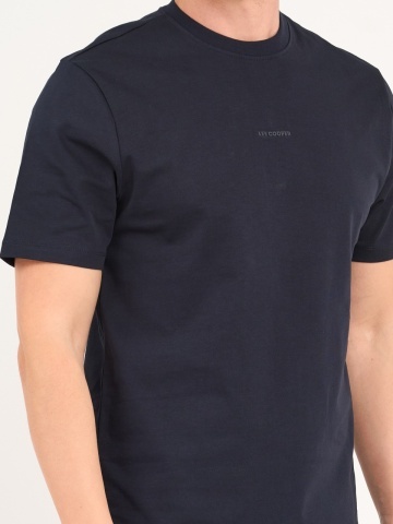 Lee Cooper - Tricou barbat de culoare uniforma cu detalii logo - Img 4