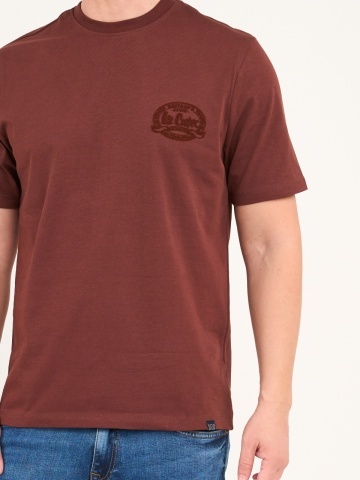 Lee Cooper - Tricou barbat de culoare uniforma cu detalii logo - Img 2