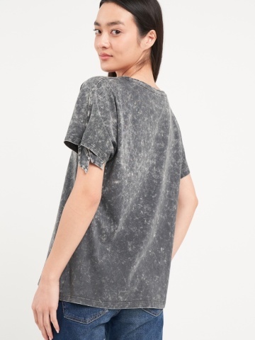 Lee Cooper - Tricou dama cu maneca scurta de culoare uniforma - Img 4