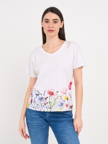 Lee Cooper - Tricou dama cu maneca scurta si detalii grafice - Img 8
