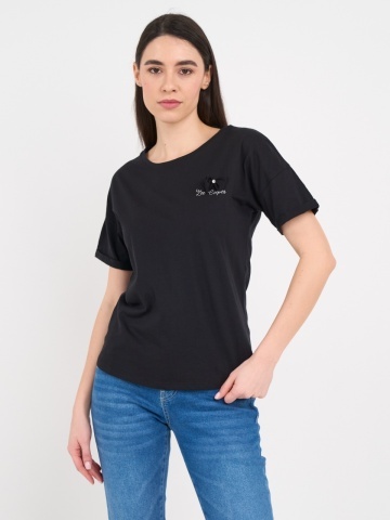 Lee Cooper - Tricou dama cu maneca scurta si detalii