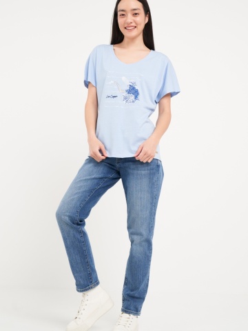 Lee Cooper - Tricou dama cu maneca scurta si imprimeu - Img 7