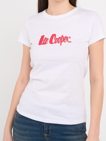 Lee Cooper - Tricou dama cu maneca scurta si logo - Img 2