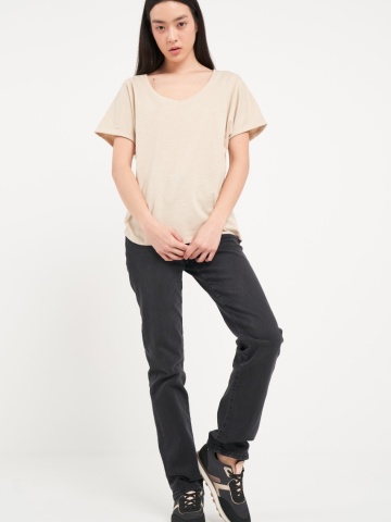 Lee Cooper - Tricou dama de culoare uniforma cu imprimeu grafic - Img 7
