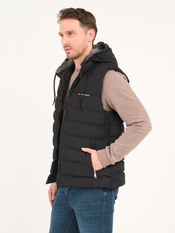 Lee Cooper - Vesta barbat cu gluga si detalii logo - Img 7