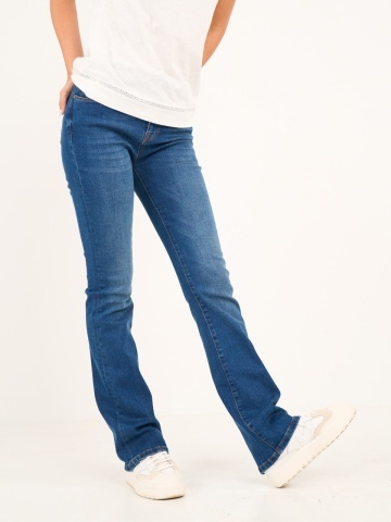 Timeout - Blugi dama bootcut cu aspect decolorat - Img 7