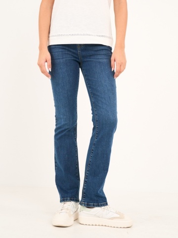 Timeout - Blugi dama bootcut de culoare uniforma