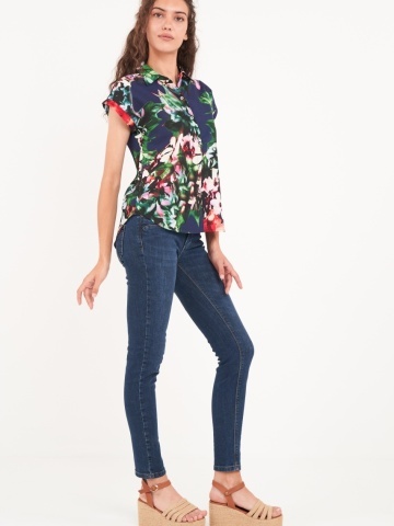 Timeout - Camasa dama maneca scurta cu imprimeu floral - Img 6
