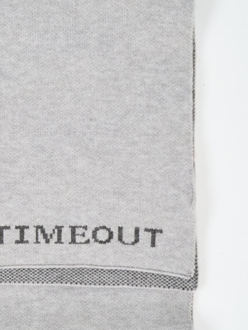 Timeout - Fular barbat cu imprimeu logo - Img 2