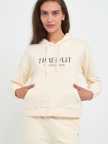 Timeout - Hanorac dama cu gluga si imprimeu logo