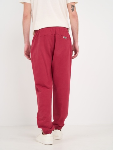 Timeout - Pantaloni lungi barbat sport de culoare uniforma cu detalii logo - Img 7