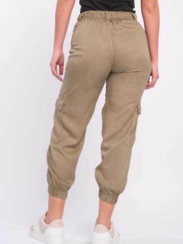 Timeout - Pantaloni lungi dama cu buzunare de culoare uniforma - Img 5