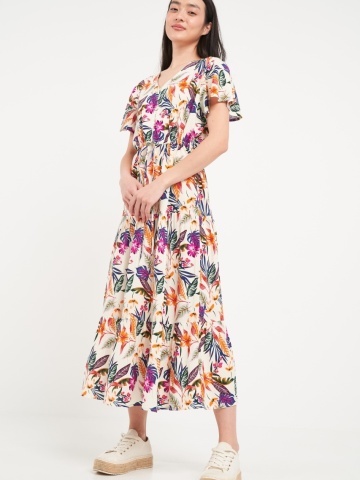 Timeout - Rochie dama cu imprimeu floral - Img 5