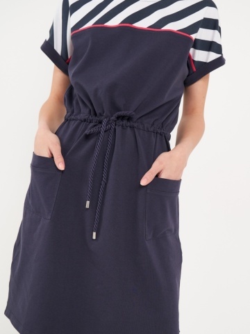 Timeout - Rochie dama de culoare uniforma cu detalii - Img 2