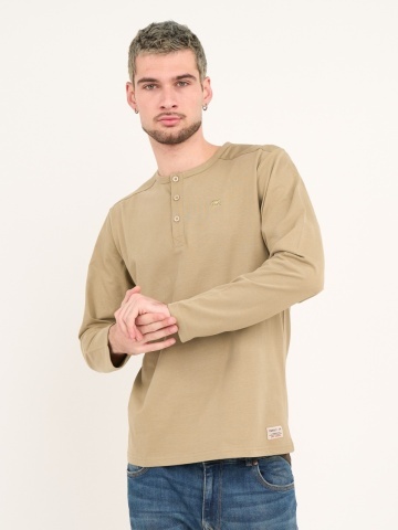 Timeout - Tricou barbat cu maneca lunga si nasturi