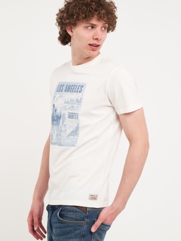 Timeout - Tricou barbat cu maneca scurta si imprimeu grafic - Img 3