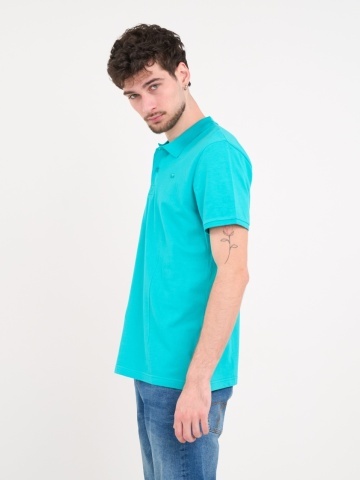 Timeout - Tricou barbat polo de culoare uniforma cu logo - Img 2
