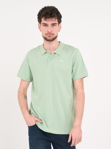 Timeout - Tricou barbat polo de culoare uniforma cu logo