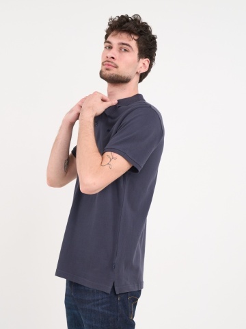 Timeout - Tricou barbat polo de culoare uniforma cu logo - Img 4