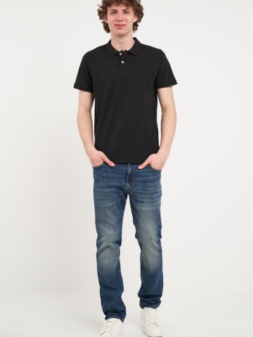 Timeout - Tricou barbat polo de culoare uniforma - Img 6