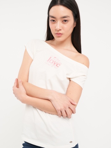 Timeout - Tricou dama cu maneca scurta de culoare uniforma - Img 2