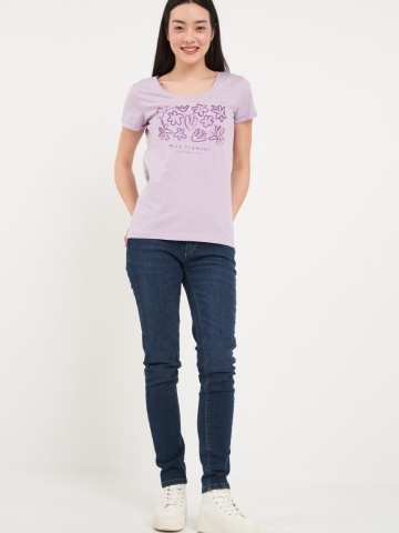 Timeout - Tricou dama cu maneca scurta si imprimeu grafic - Img 8
