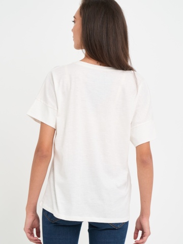 Timeout - Tricou dama cu maneca scurta si text grafic - Img 2