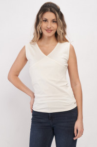 Timeout - Tricou dama fara maneci de culoare uniforma
