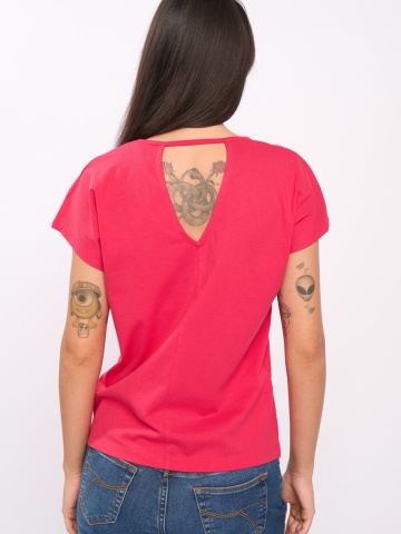 Timeout - Tricou dama maneca scurta de culoare uniforma - Img 4