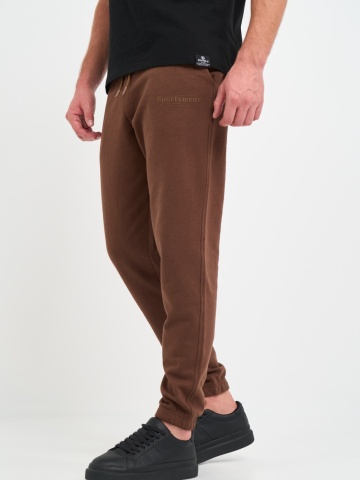 Kenvelo - Pantaloni sport barbat de culoare uniforma cu logo - Img 5