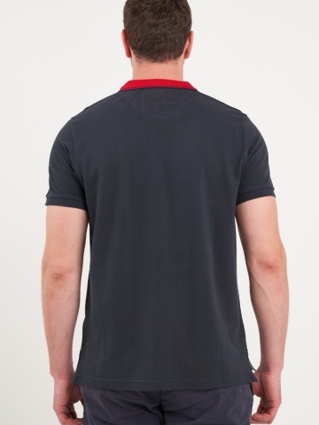 Kenvelo - Tricou barbat polo de culoare uniforma - Img 3