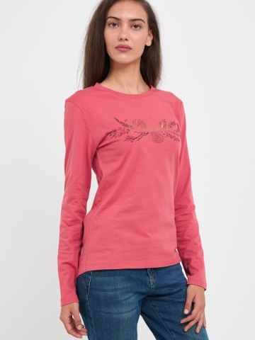 Kenvelo - Tricou dama cu maneca lunga cu imprimeu logo mentionat - Img 5