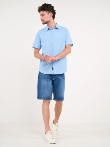 Lee Cooper - Bermude barbat din denim cu aspect usor decolorat - Img 9
