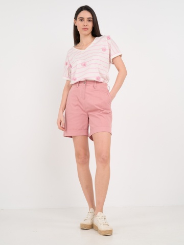Lee Cooper - Bermude dama de culoare uniforma - Img 8