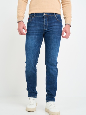 Lee Cooper - Blugi barbat slim cu aspect decolorat