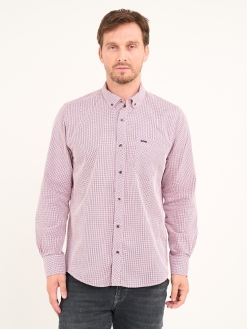 Lee Cooper - Camasa barbat cu carouri si detalii logo - Img 7